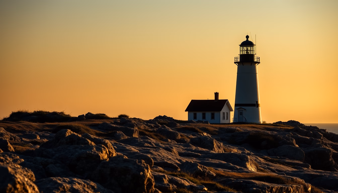 peggy cove lighthouse in editorial style