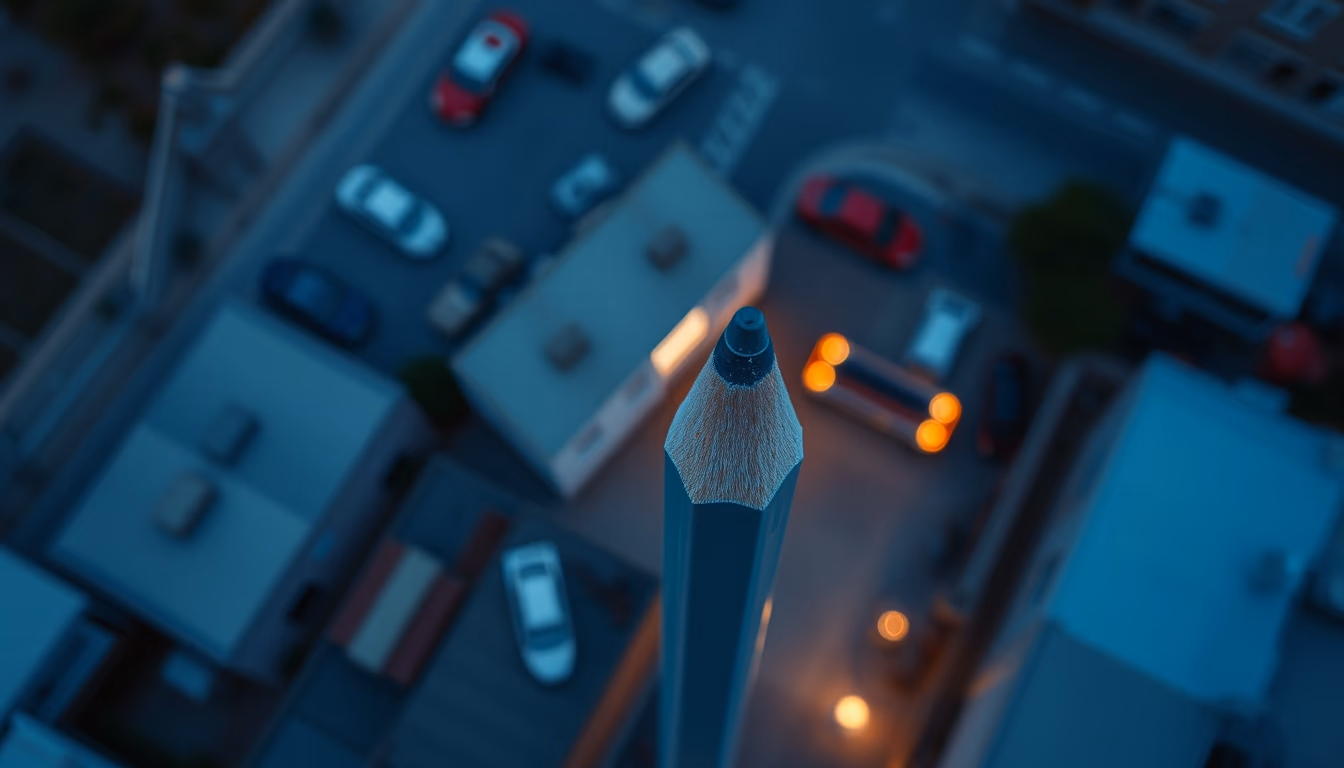 pencil collection vintage in editorial style