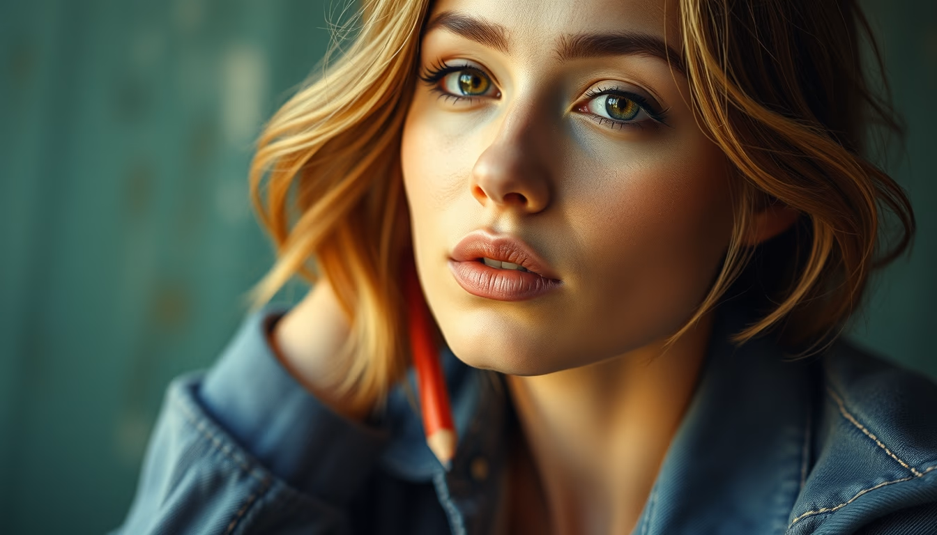 pencil collection vintage in editorial style