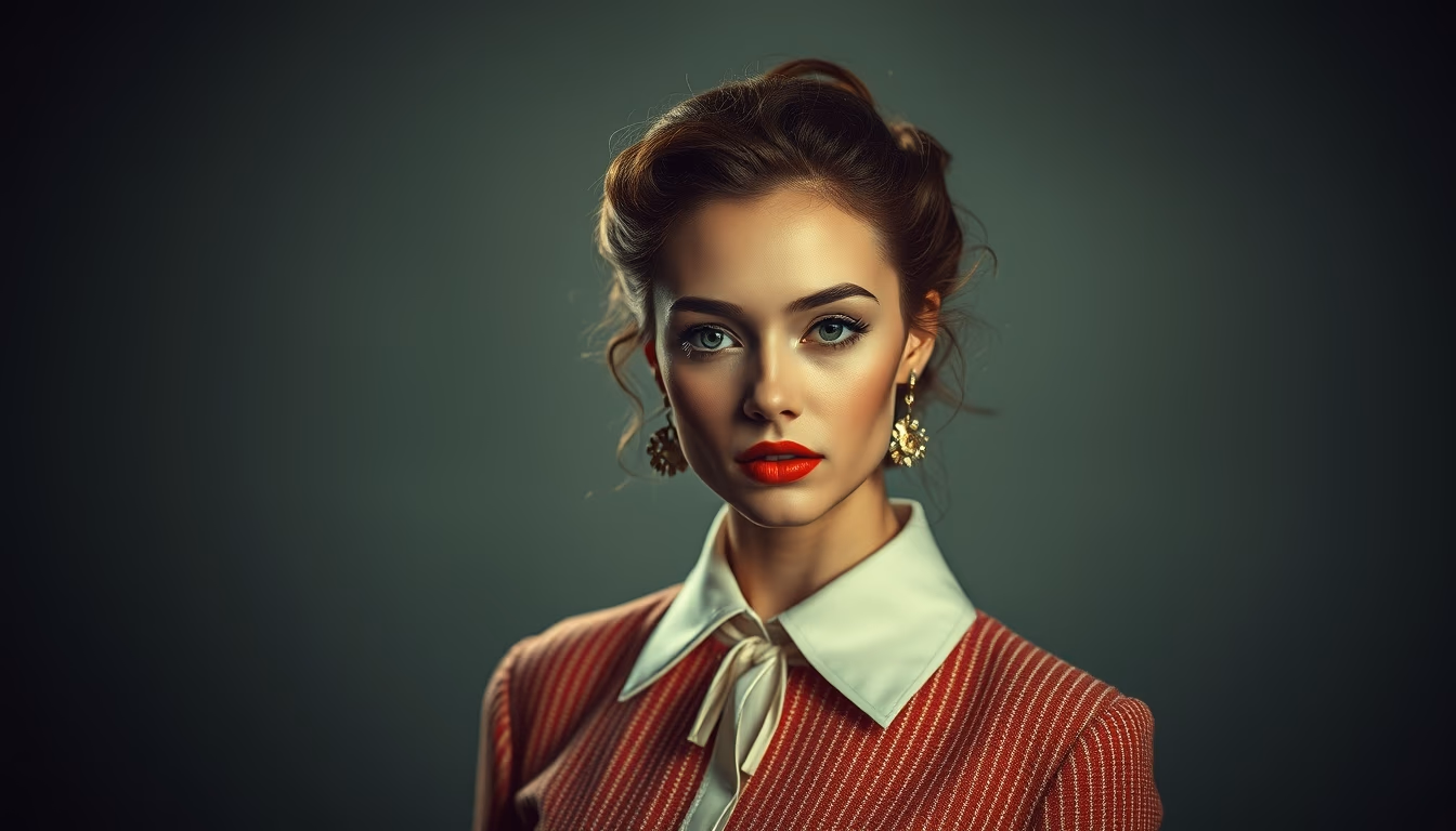 pencil collection vintage in editorial style