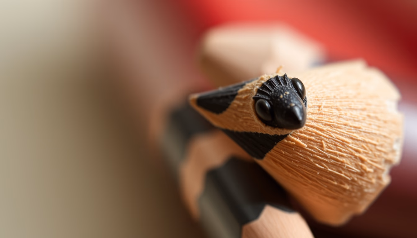 pencil collection vintage in editorial style