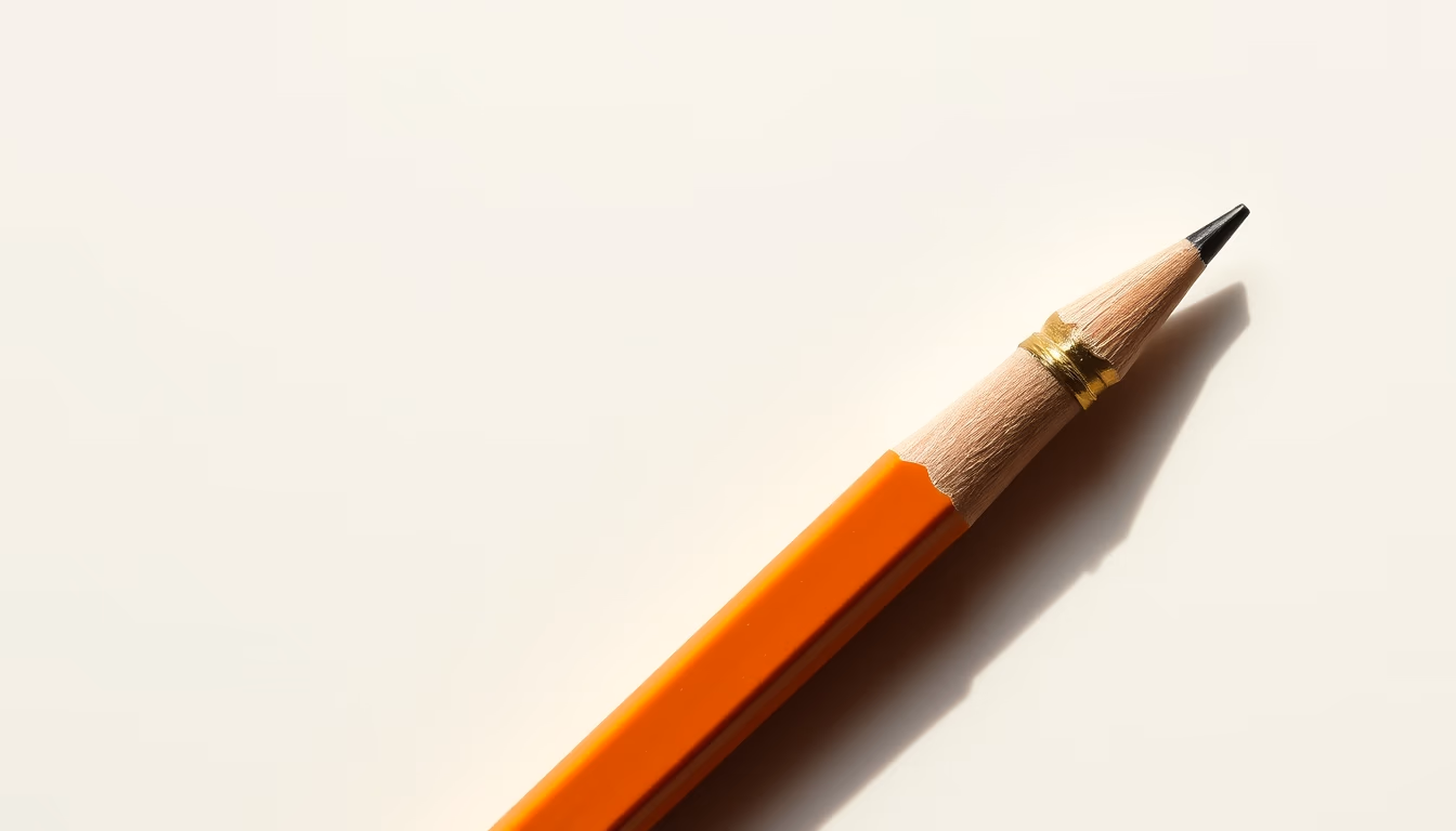 pencil collection vintage in editorial style