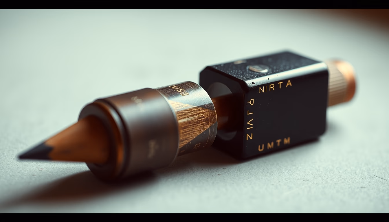 pencil sharpener vintage in editorial style