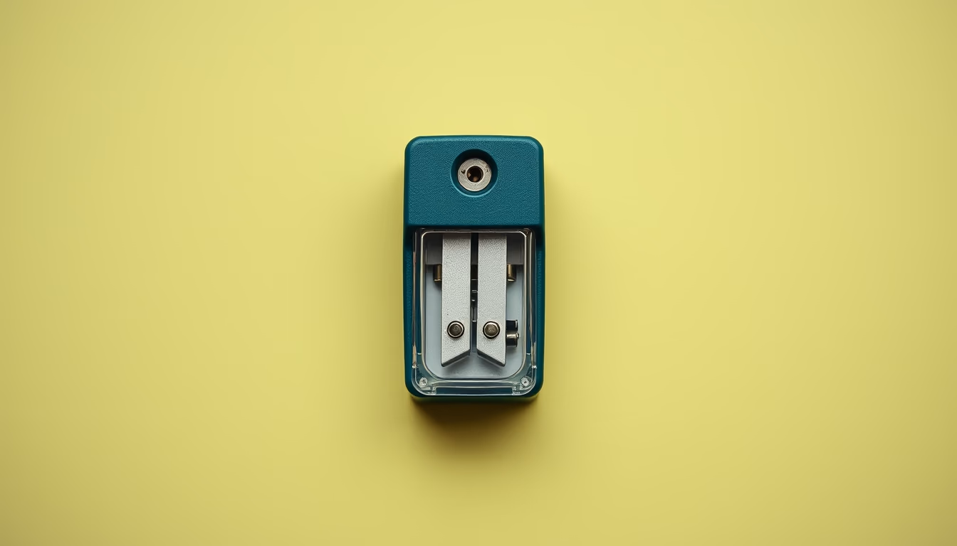 pencil sharpener vintage in editorial style