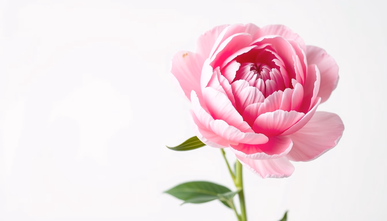 peony pink lush in editorial style