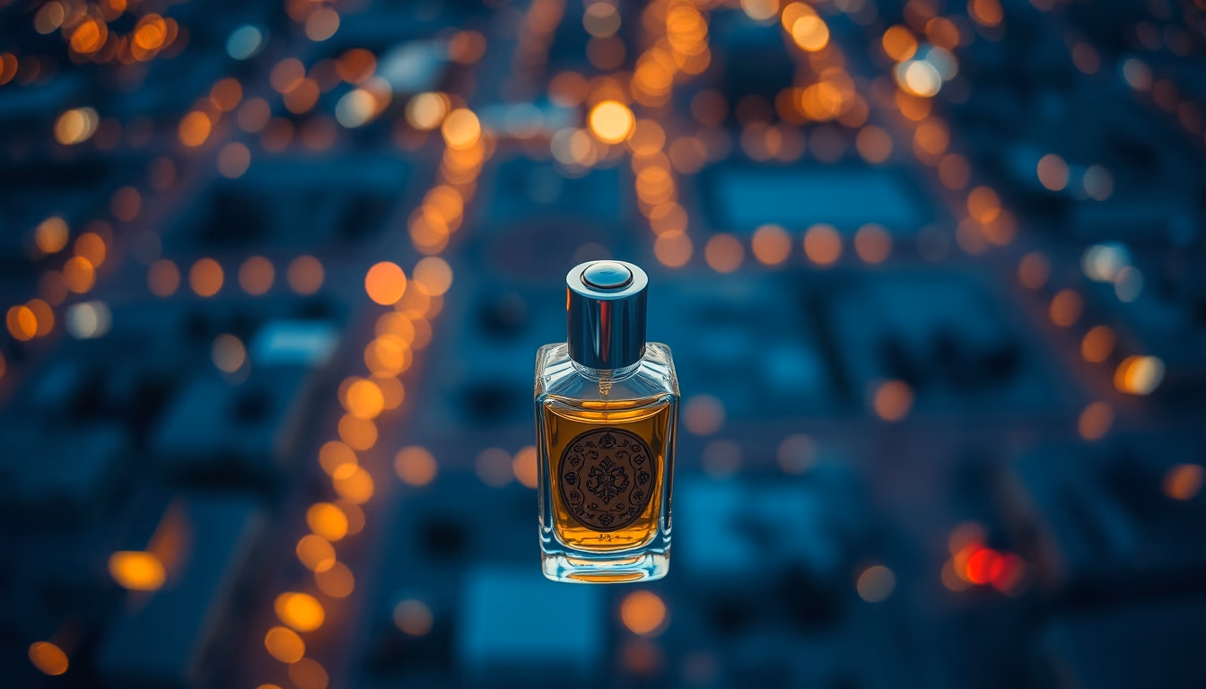 persian perfume vial in editorial style