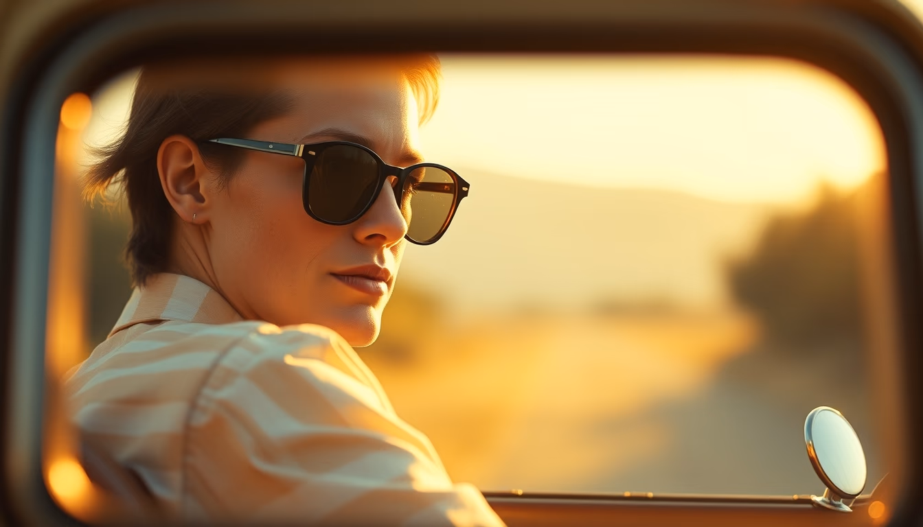 persol vintage frame in editorial style