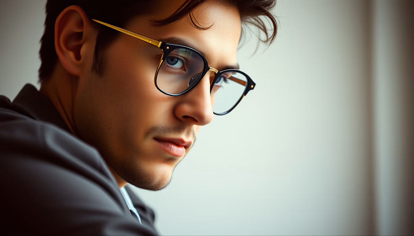 persol vintage frame in editorial style