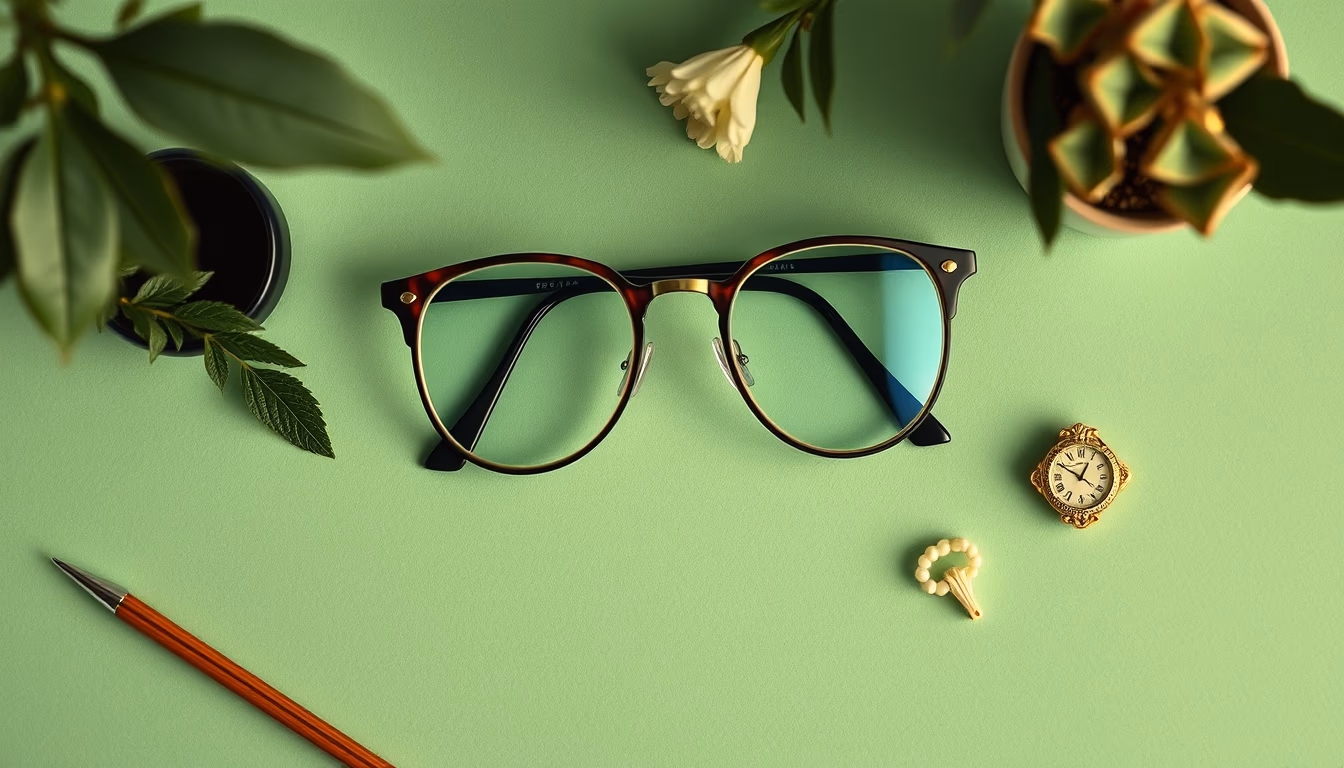 persol vintage frame in editorial style