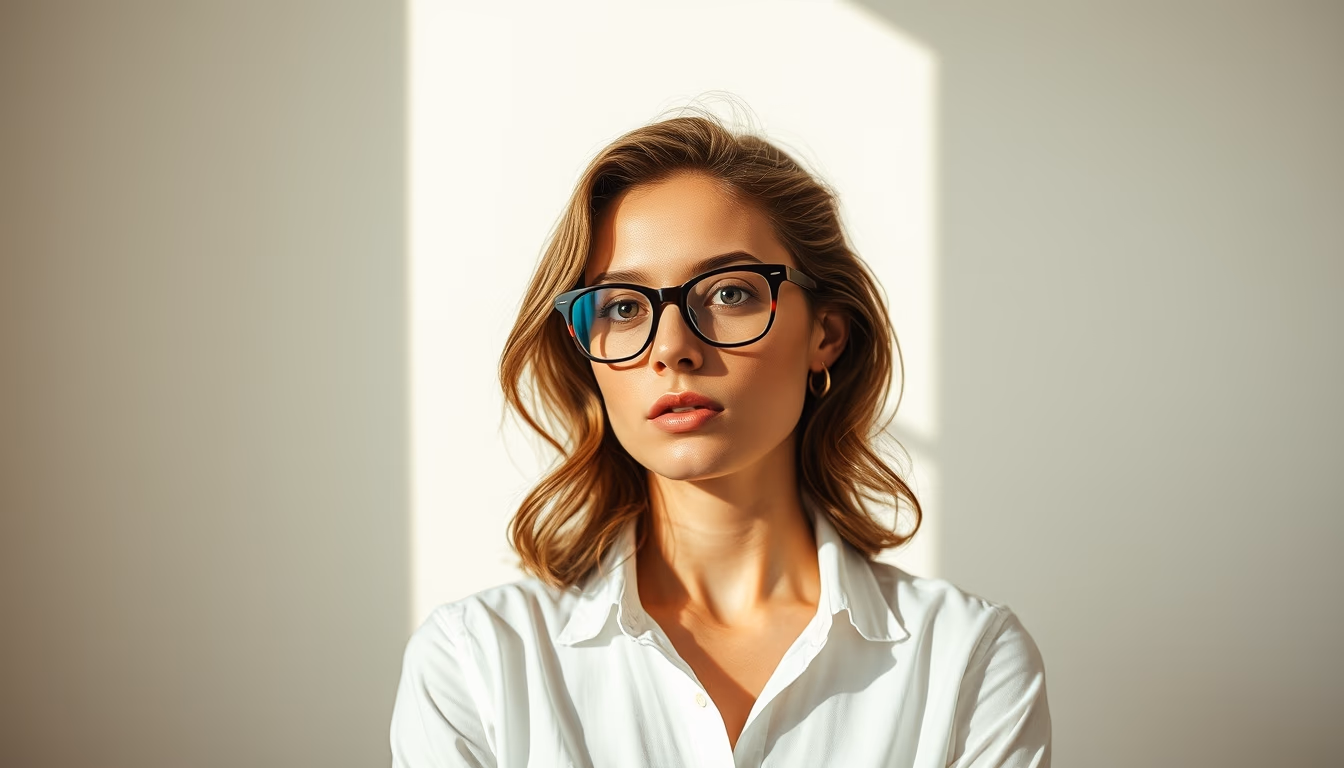 persol vintage frame in editorial style