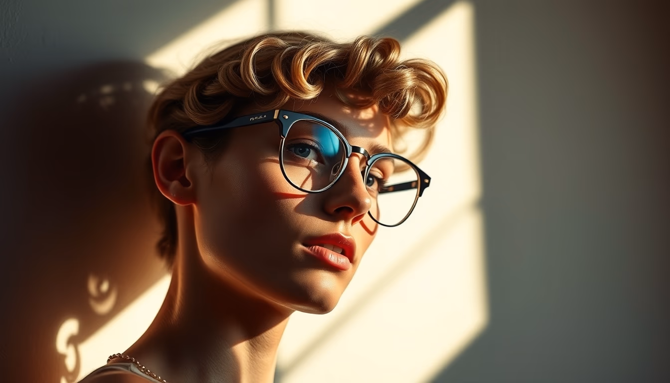 persol vintage frame in editorial style