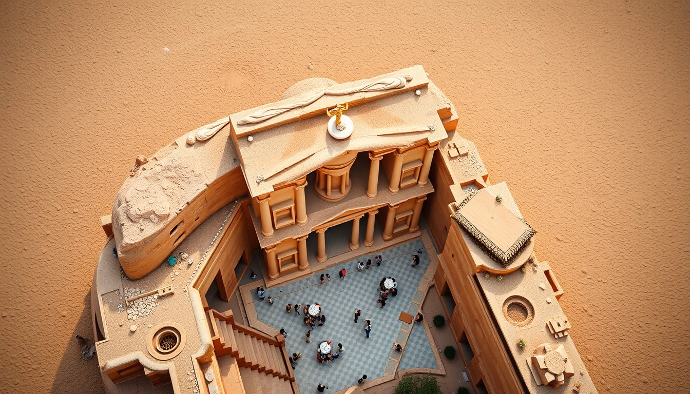 petra treasury jordan in editorial style