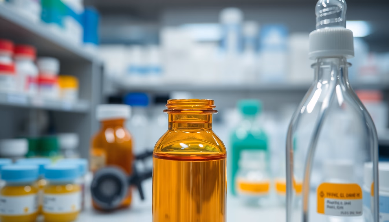 pharmaceutical research lab in editorial style