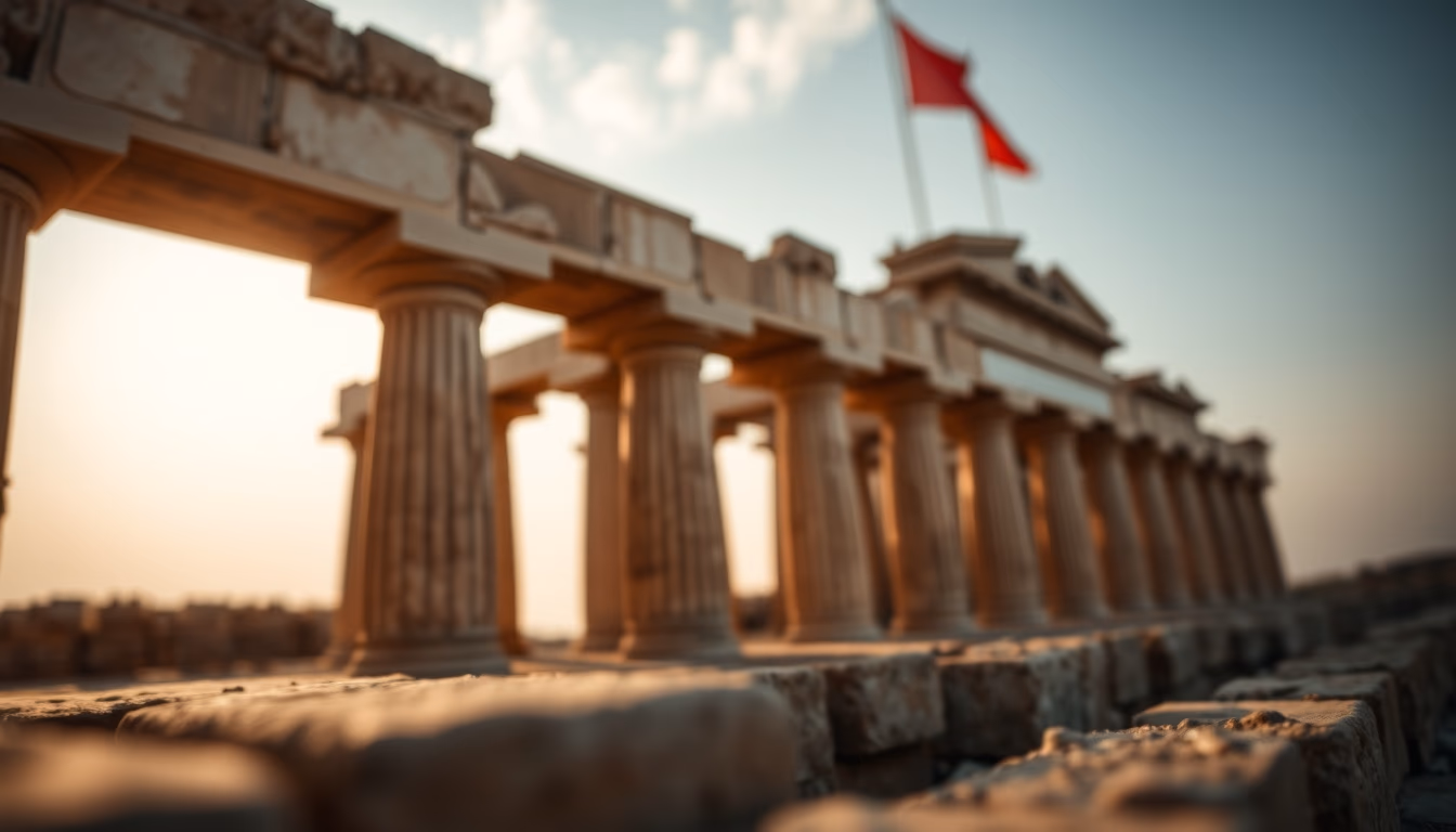 pharos alexandria reconstruction in editorial style