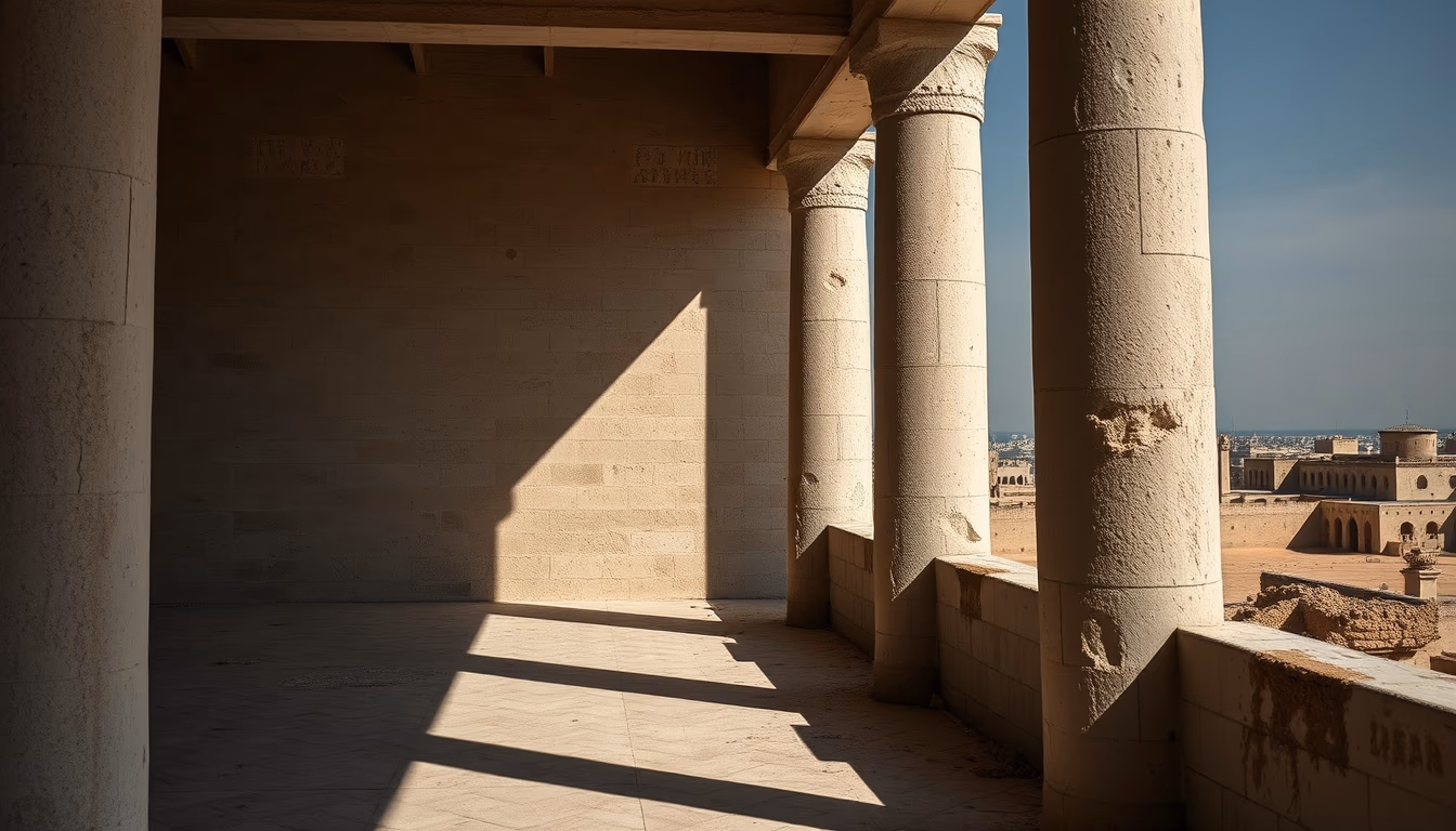 pharos alexandria reconstruction in editorial style