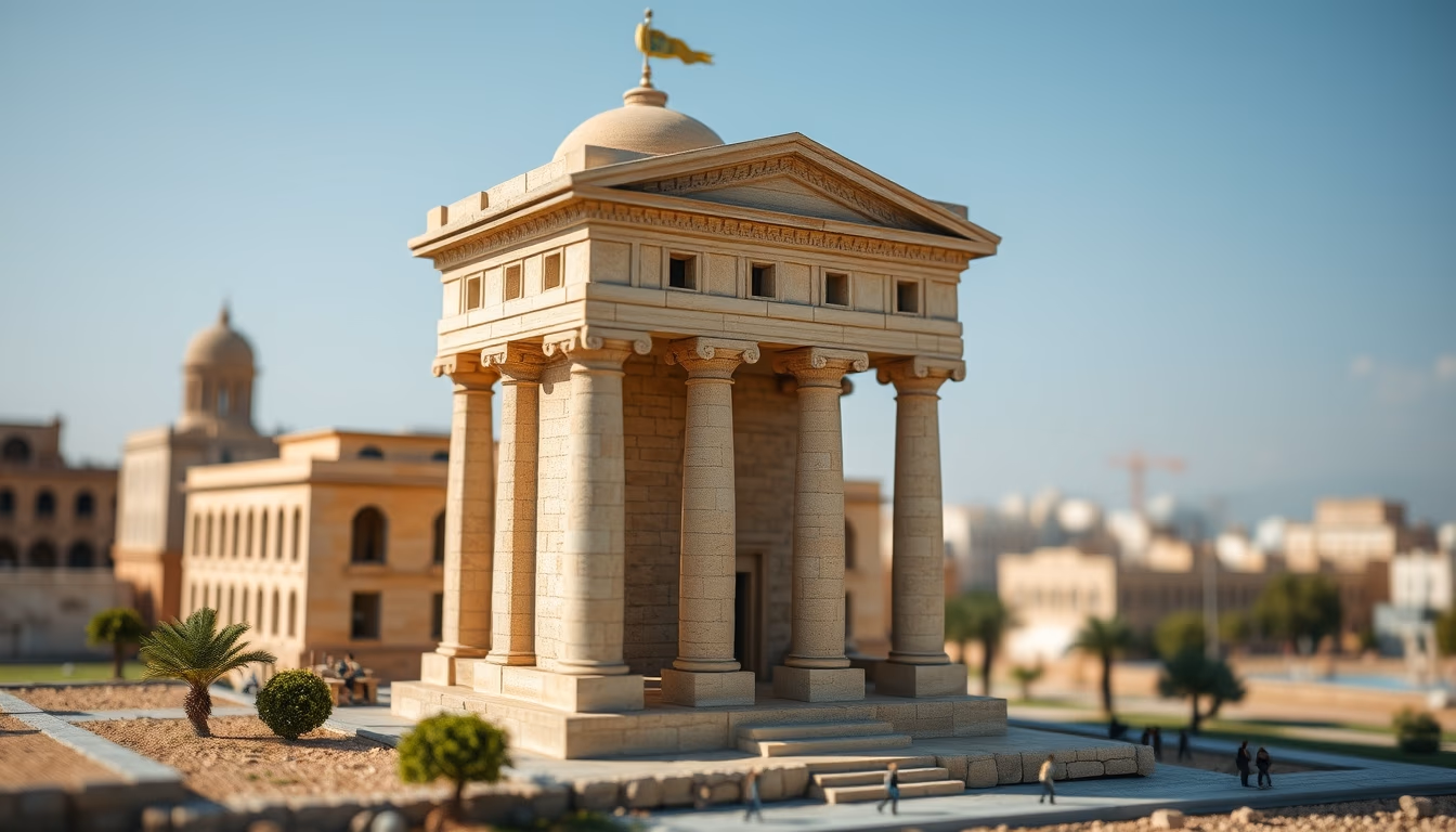 pharos alexandria reconstruction in editorial style