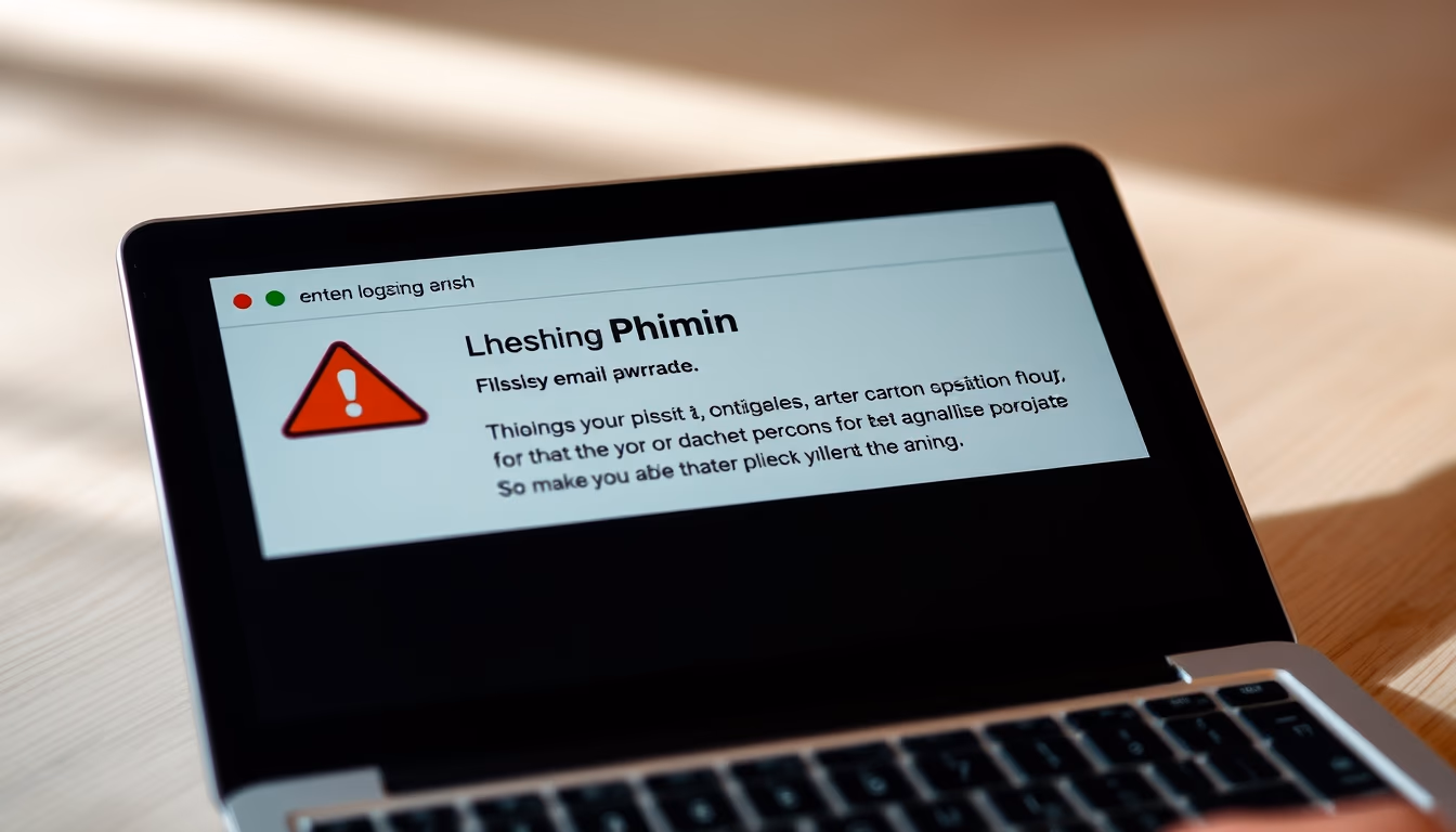phishing email warning in editorial style