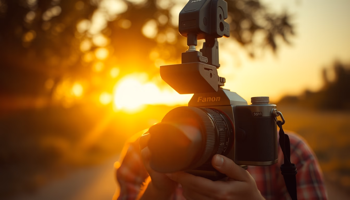 photography vintage camera in editorial style