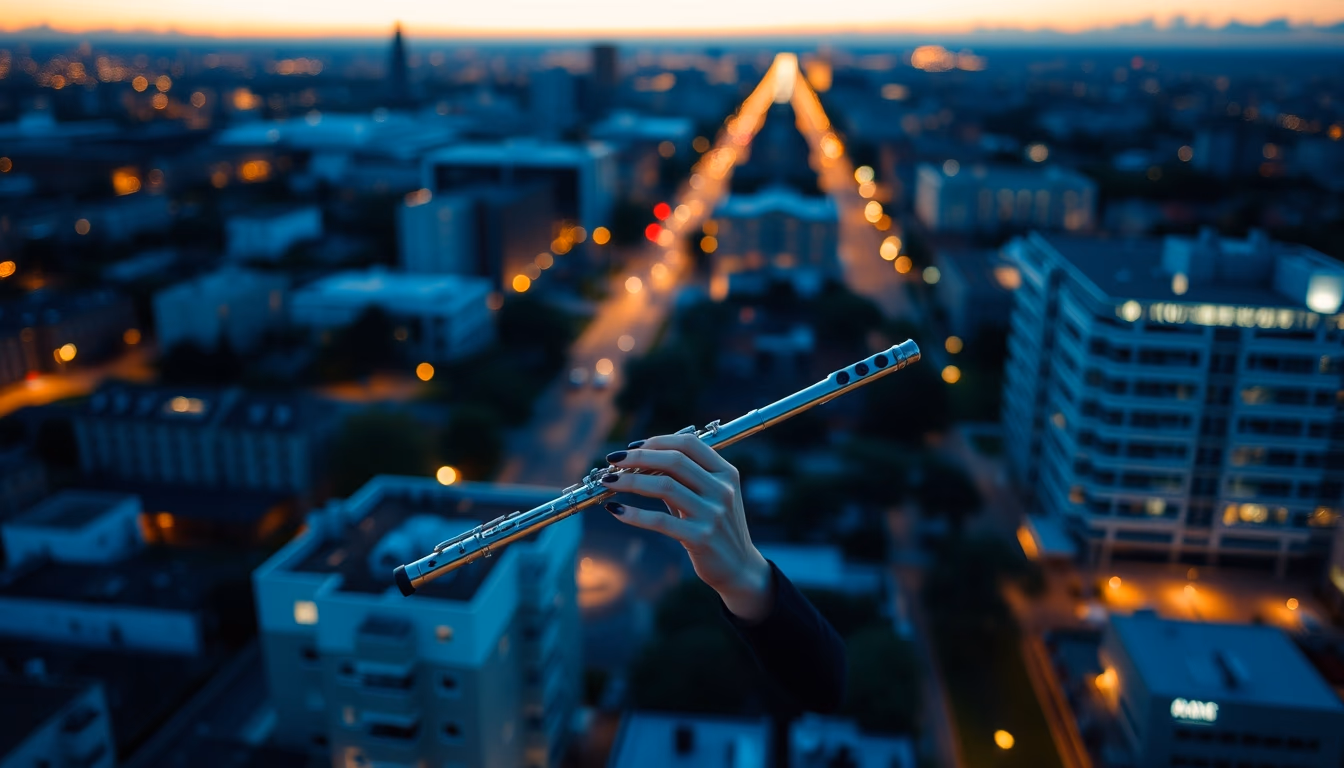 piccolo small flute in editorial style