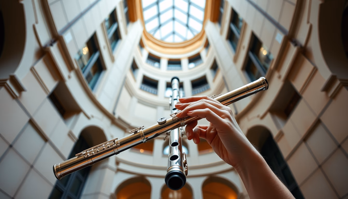 piccolo small flute in editorial style