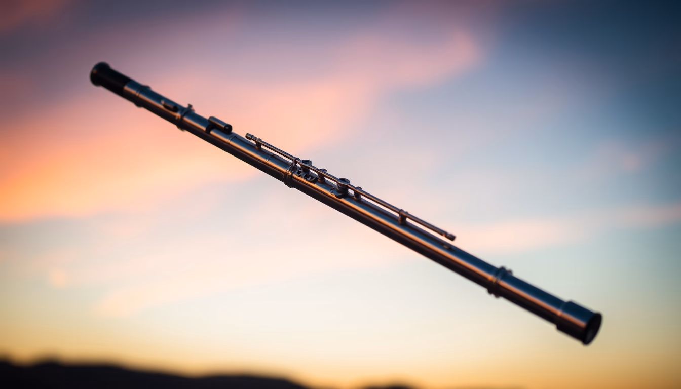 piccolo small flute in editorial style