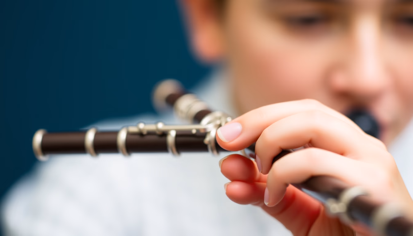 piccolo small flute in editorial style