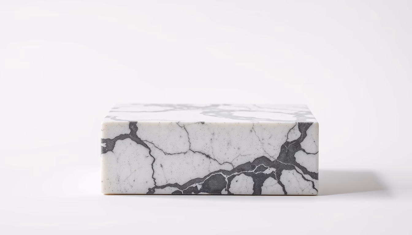 pieta marble in editorial style