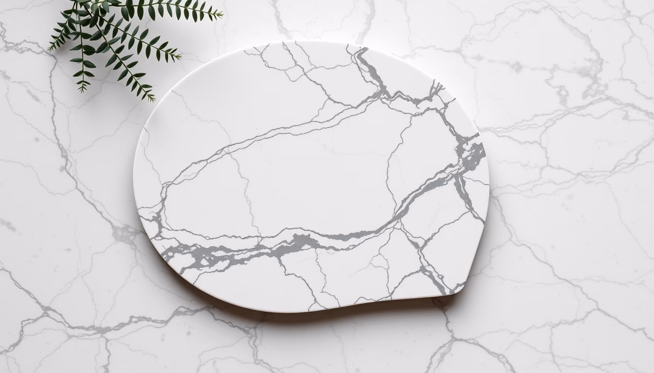 pieta marble in editorial style