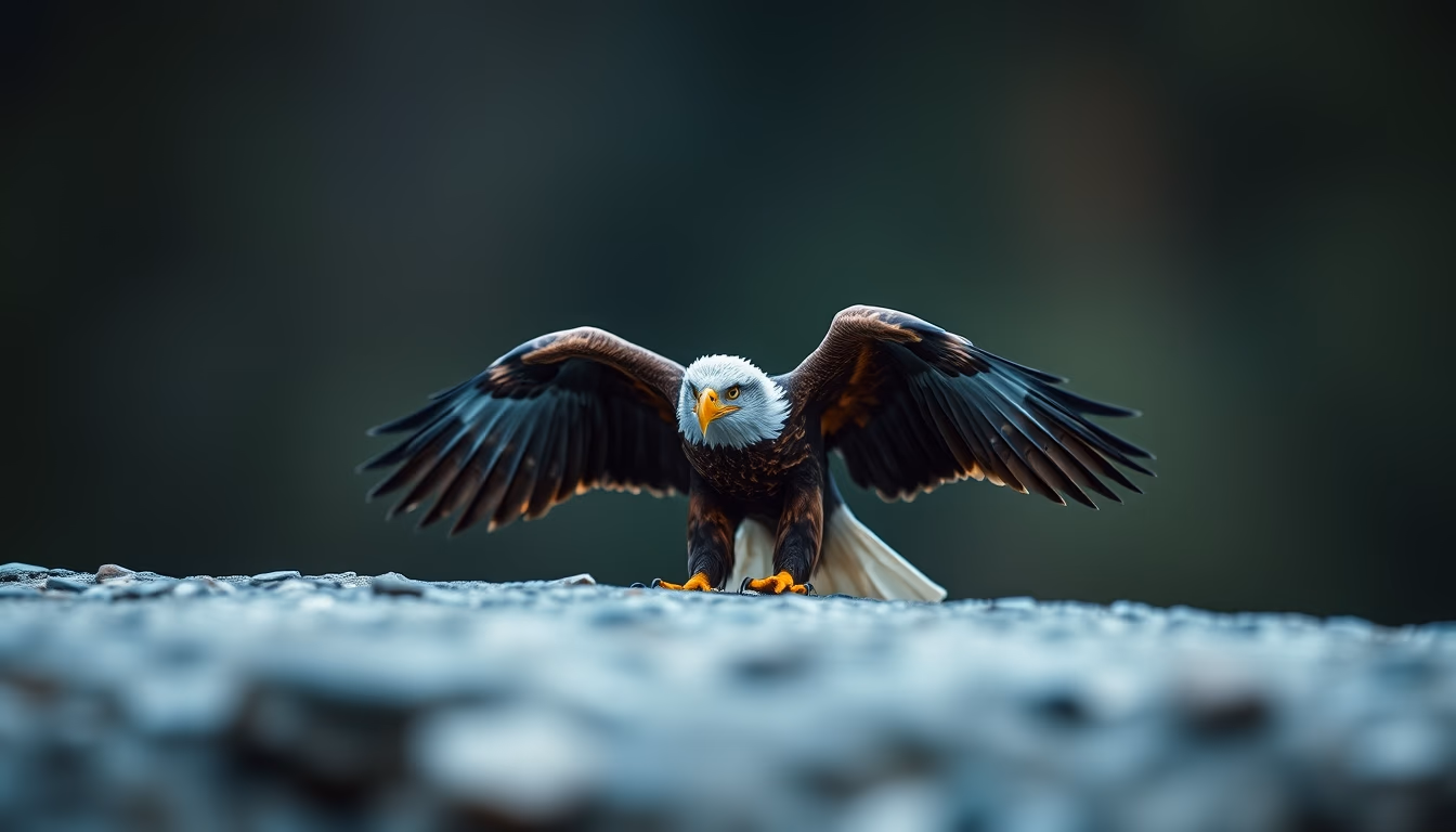 pillars of creation eagle in editorial style