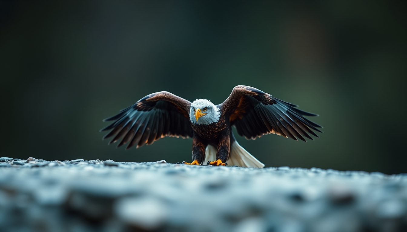 pillars of creation eagle in editorial style