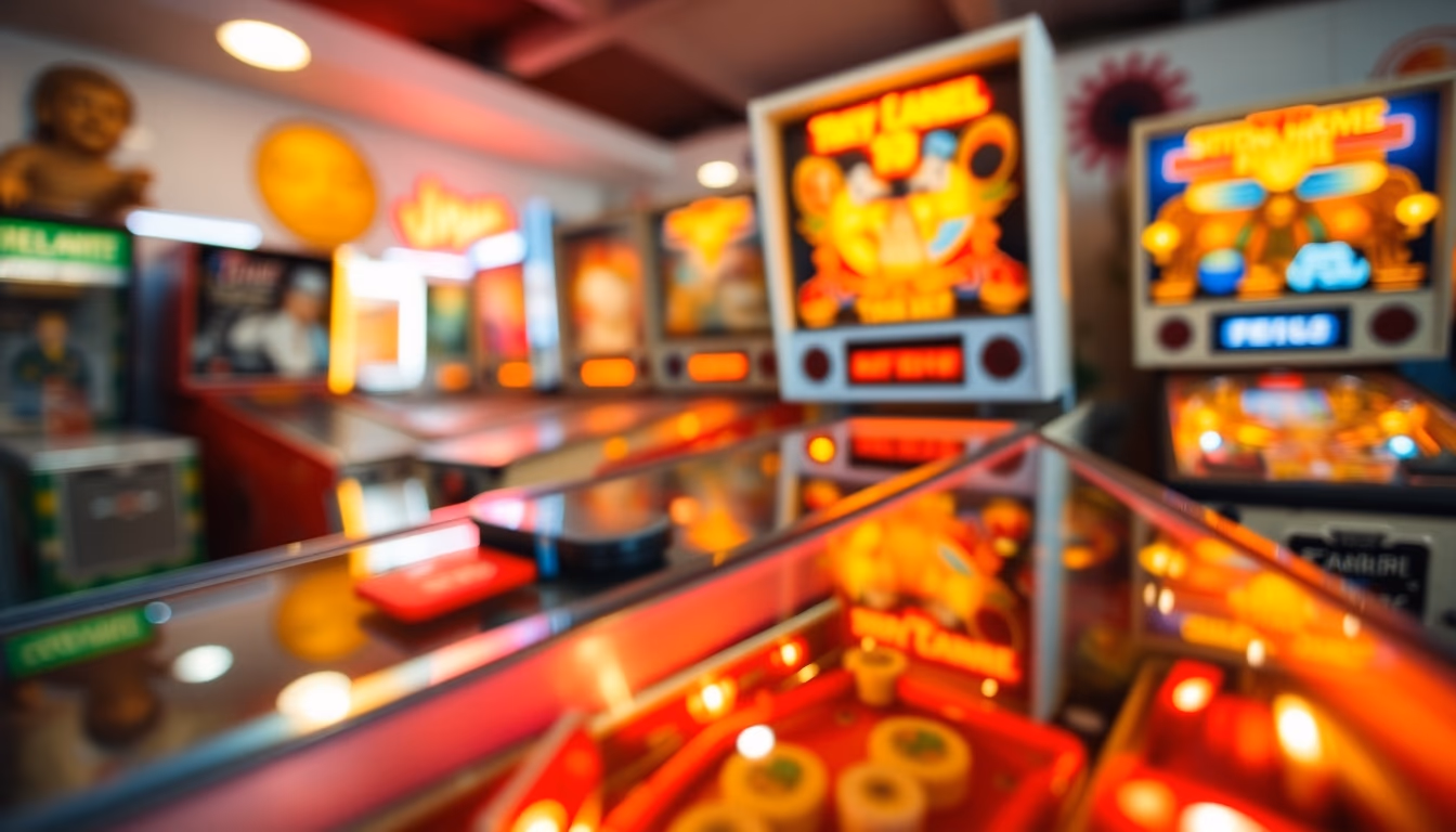 pinball machine 1970s in editorial style