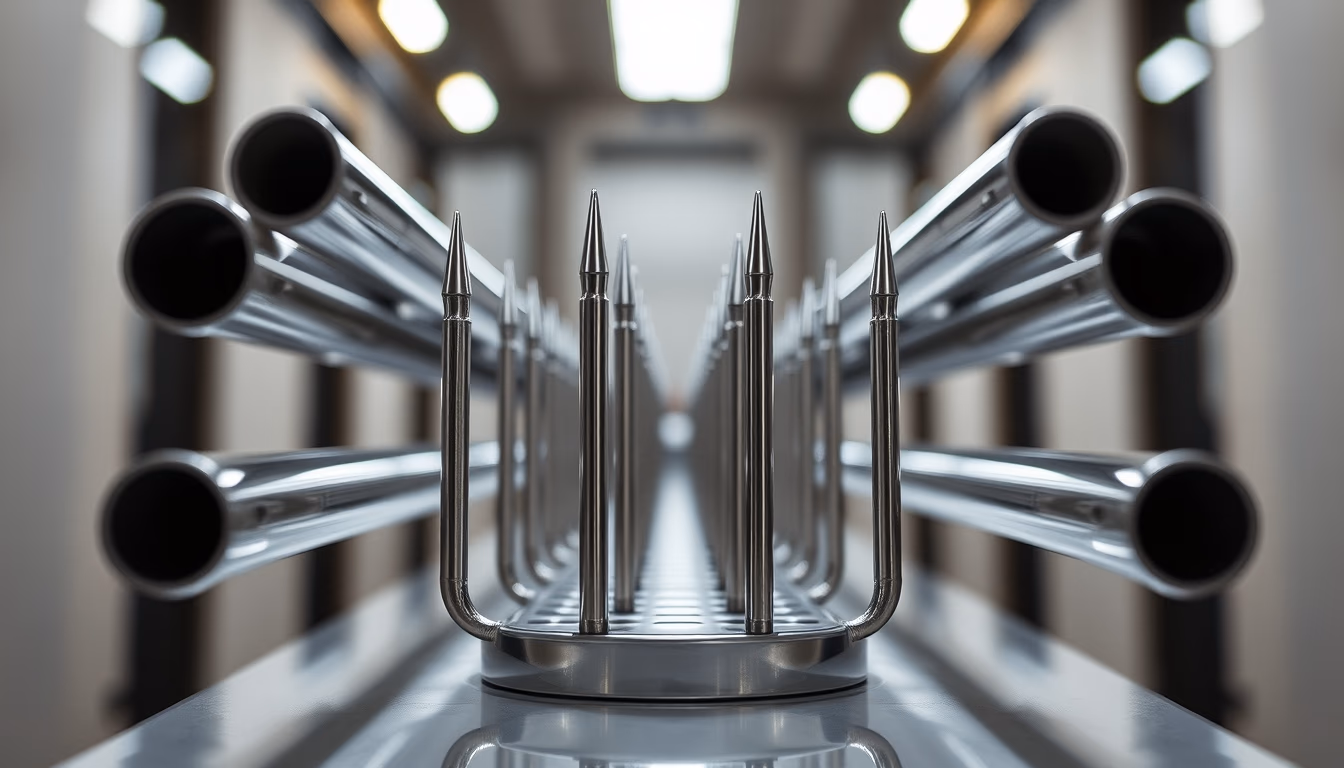 pipette tips rack in editorial style