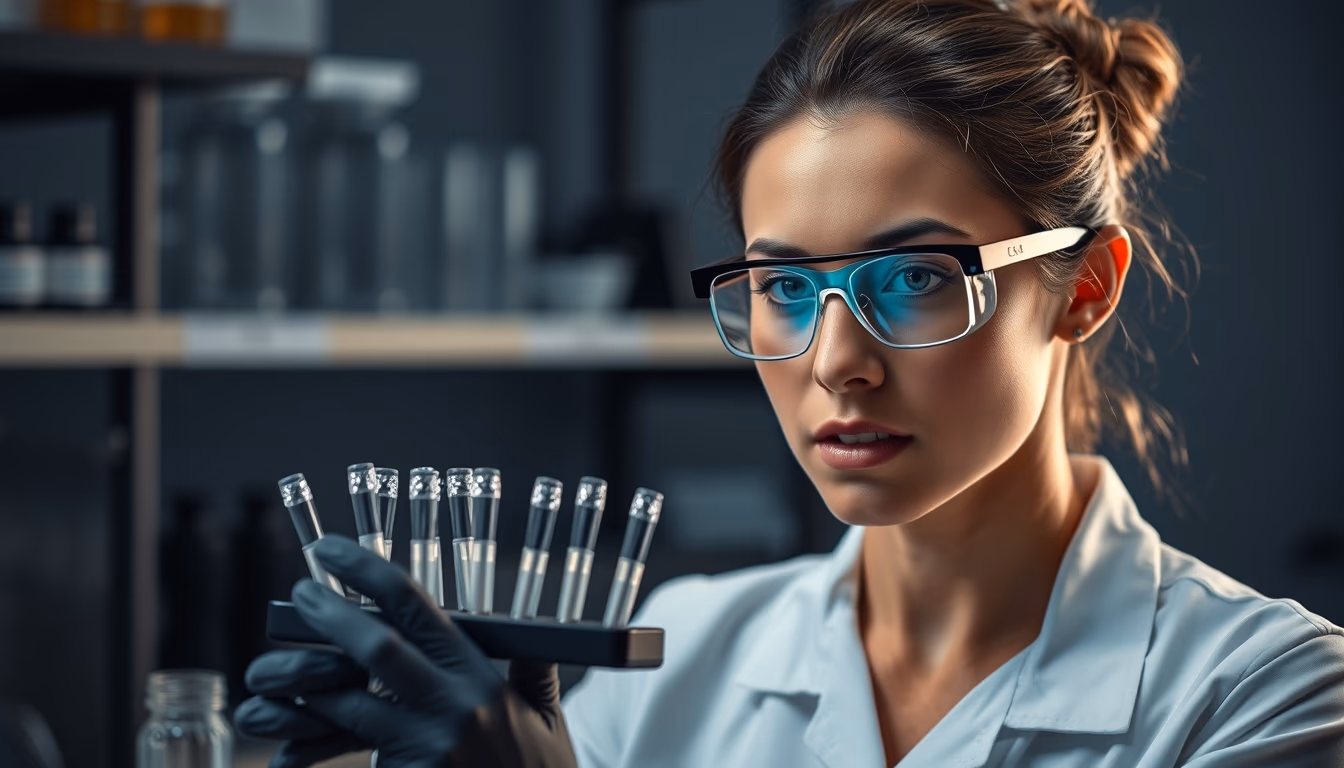 pipette tips rack in editorial style