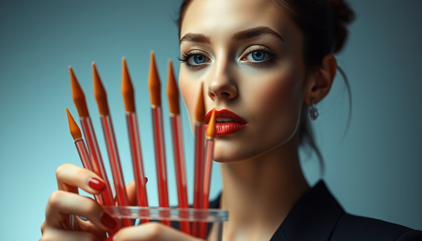 pipette tips rack in editorial style