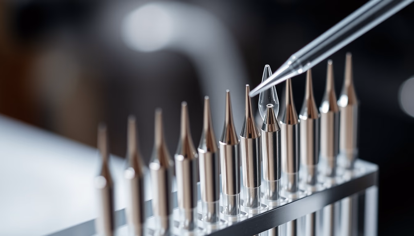 pipette tips rack in editorial style