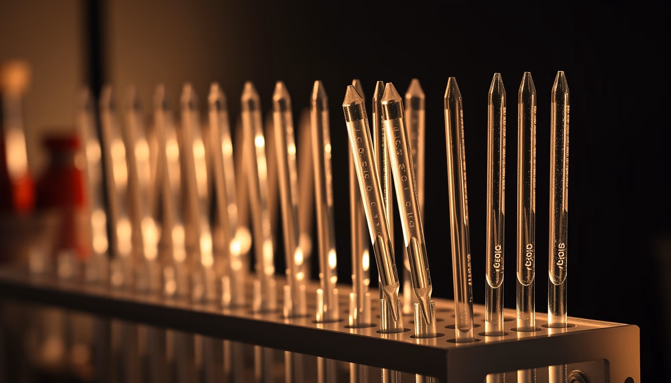 pipette tips rack in editorial style