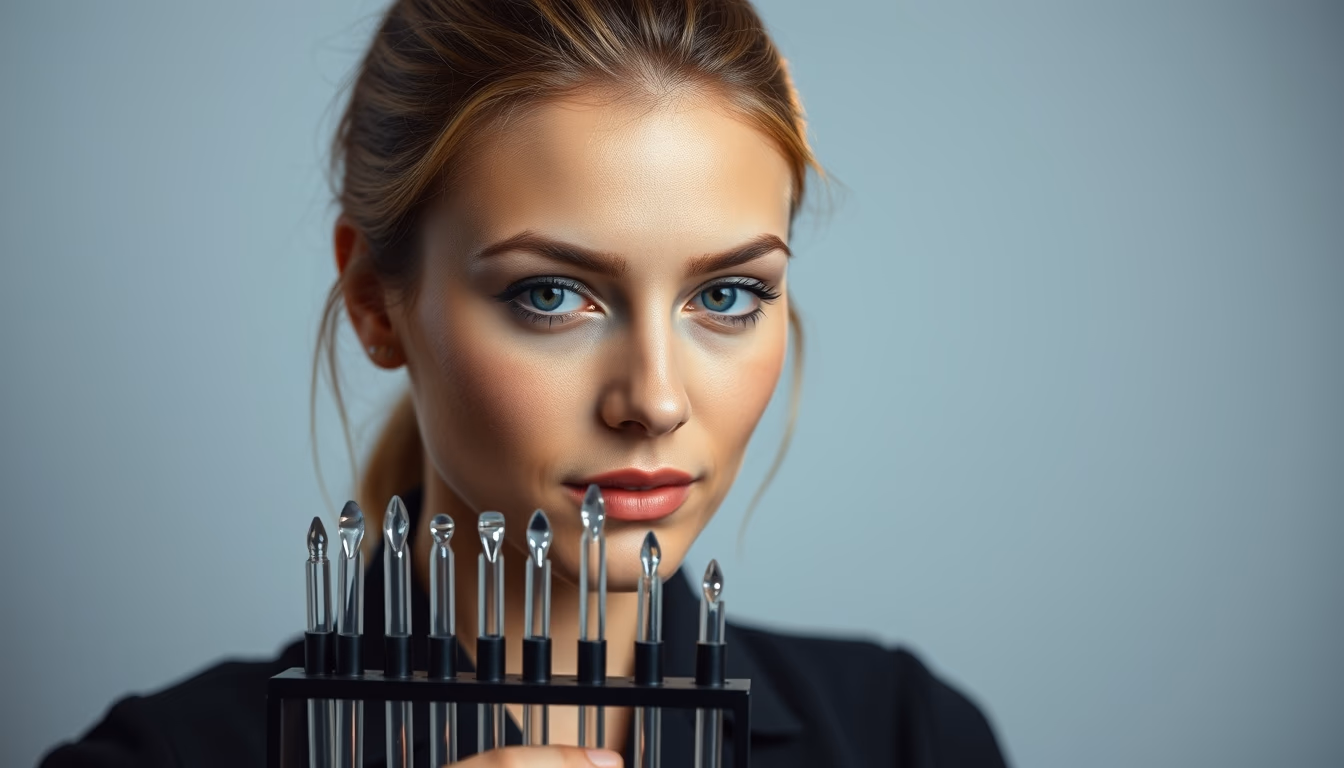 pipette tips rack in editorial style