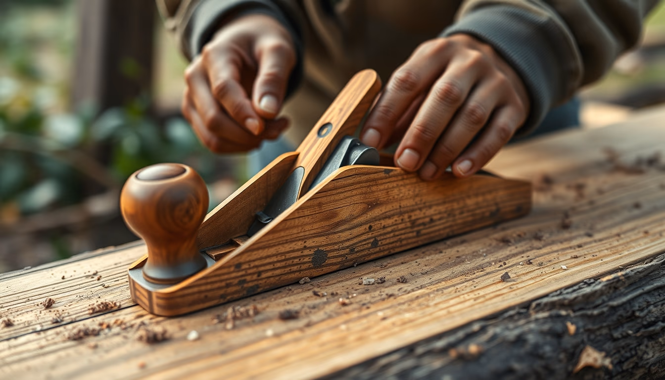 plane wood shaving in editorial style