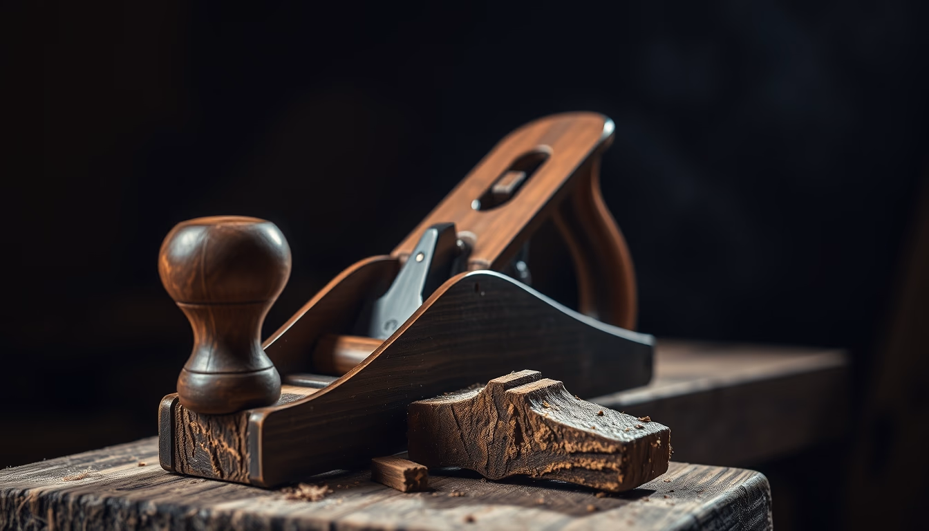 plane wood shaving in editorial style