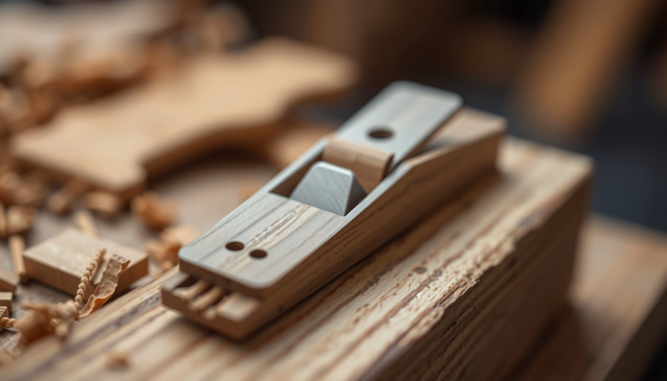 plane wood shaving in editorial style
