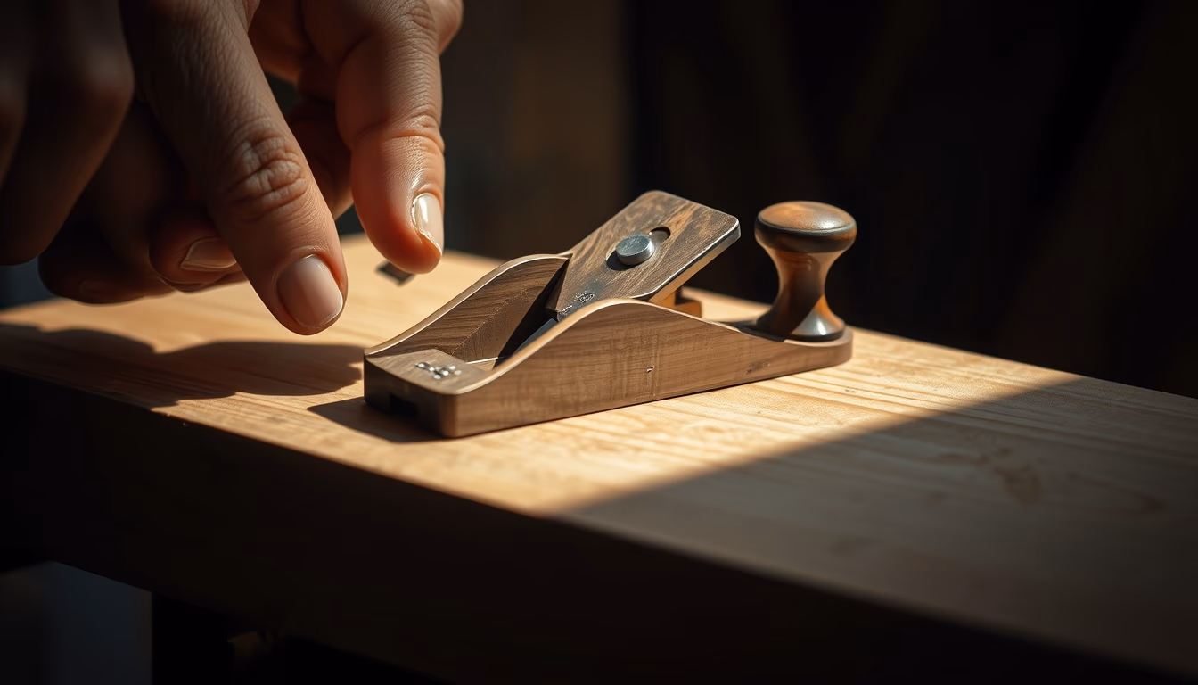 plane wood shaving in editorial style