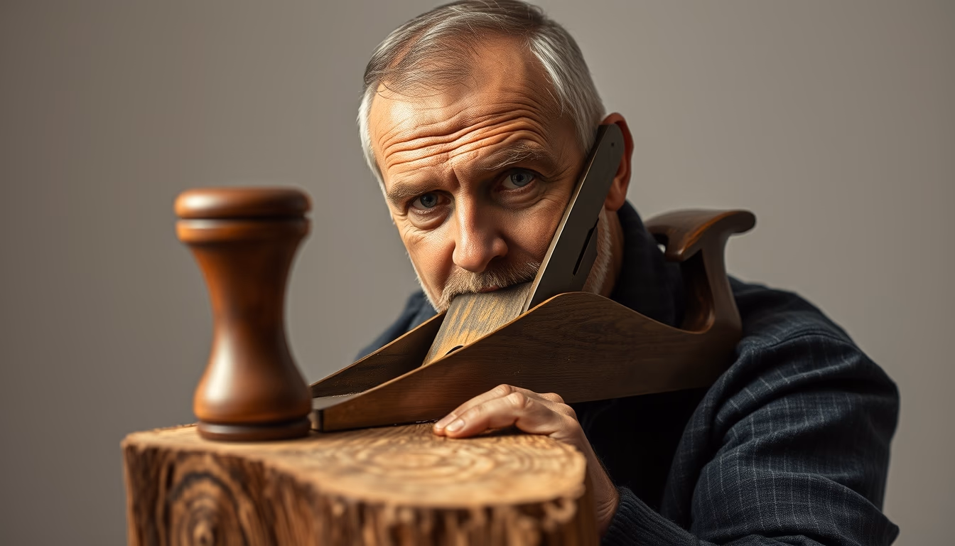 plane wood shaving in editorial style