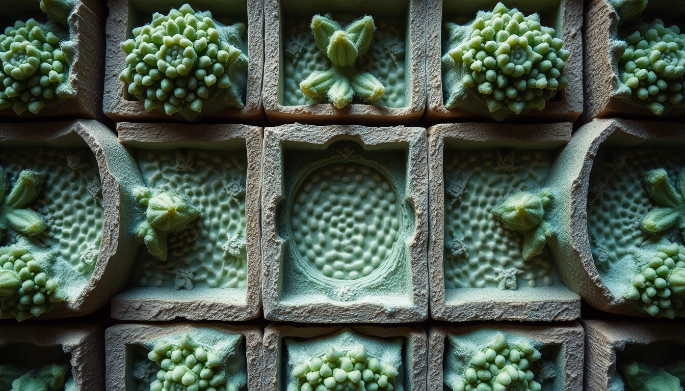 plant cell wall closeup in editorial style