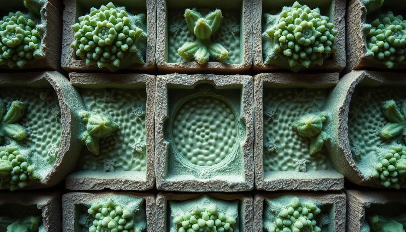 plant cell wall closeup in editorial style