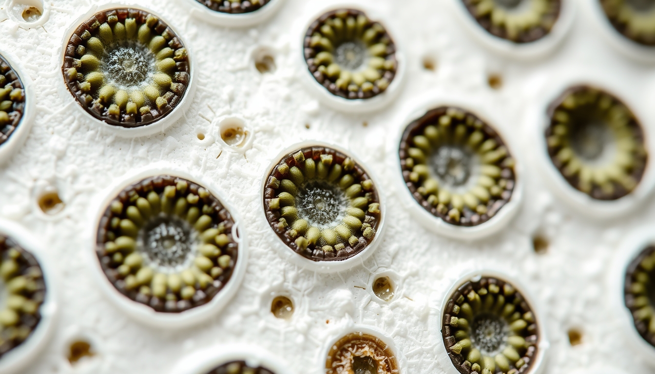 plant cell wall closeup in editorial style