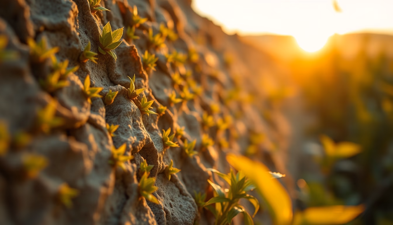 plant cell wall closeup in editorial style