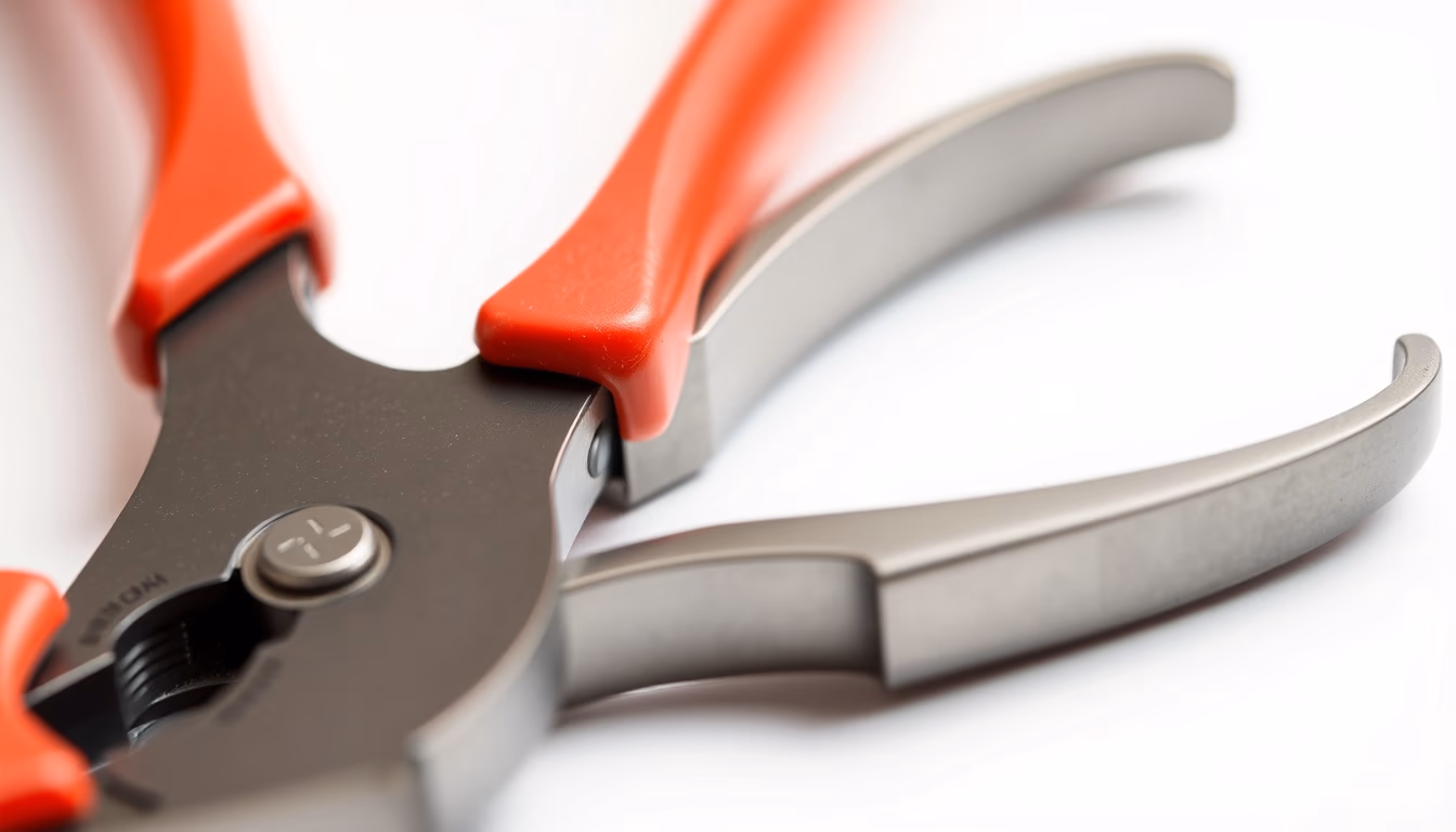 pliers macro detail in editorial style