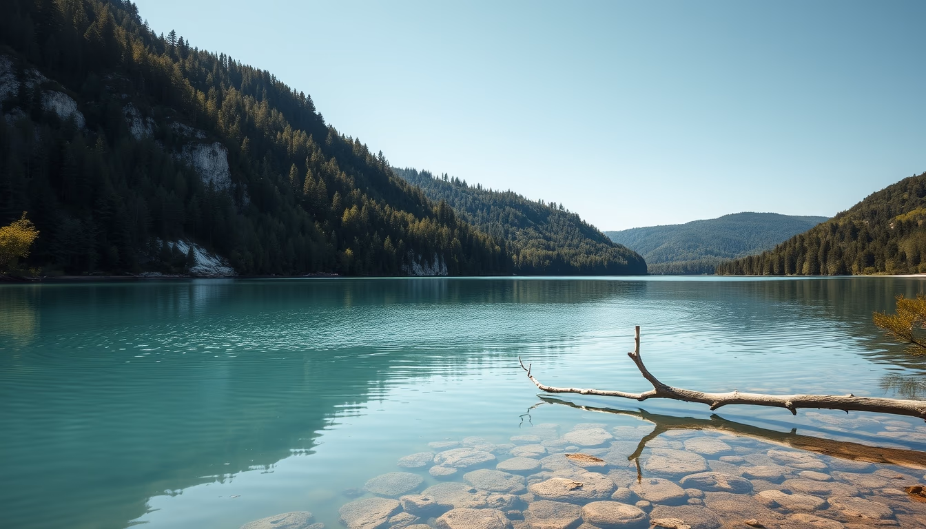 plitvice lakes croatia in editorial style