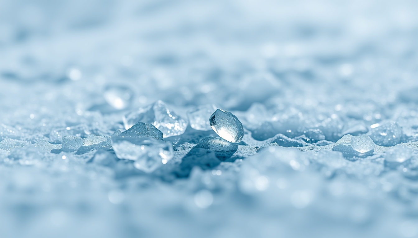 pluto surface ice in editorial style