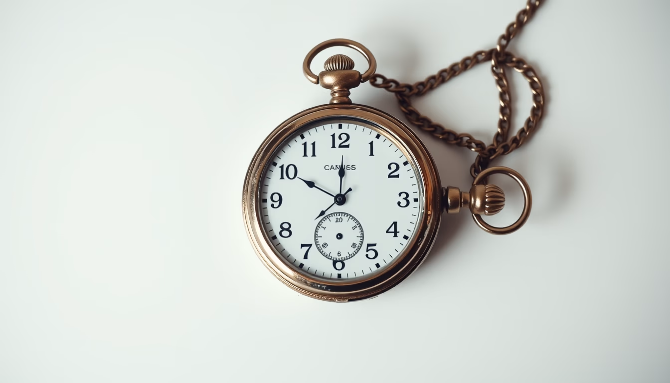 pocket watch antique in editorial style